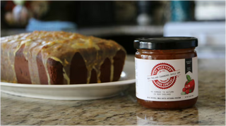 Spiced Cranberry Apple Cake with Orange Glaze
