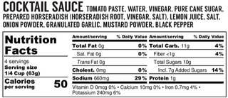 Olde New England Cocktail Sauce