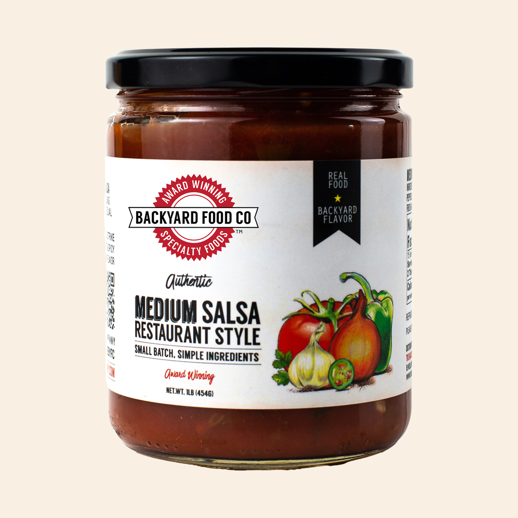 Restaurant Style Medium Salsa - Gourmet Condiment – Backyard Food Co